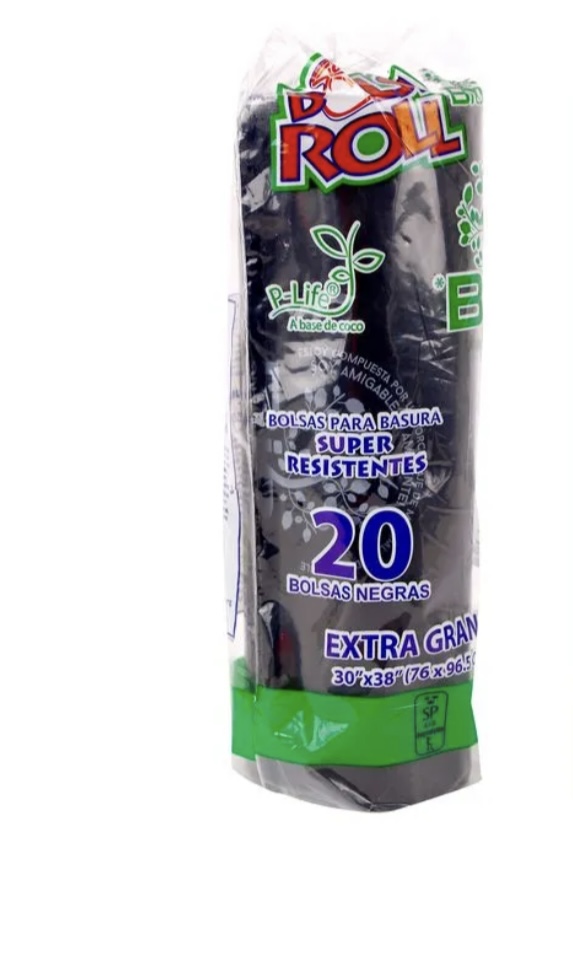 Bolsa de basura Extragrande Bio Bolsiroll